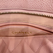 Chanel Caviar Quilted Leather Medallion Tote Pink available at Queen Bee of Beverly Hills