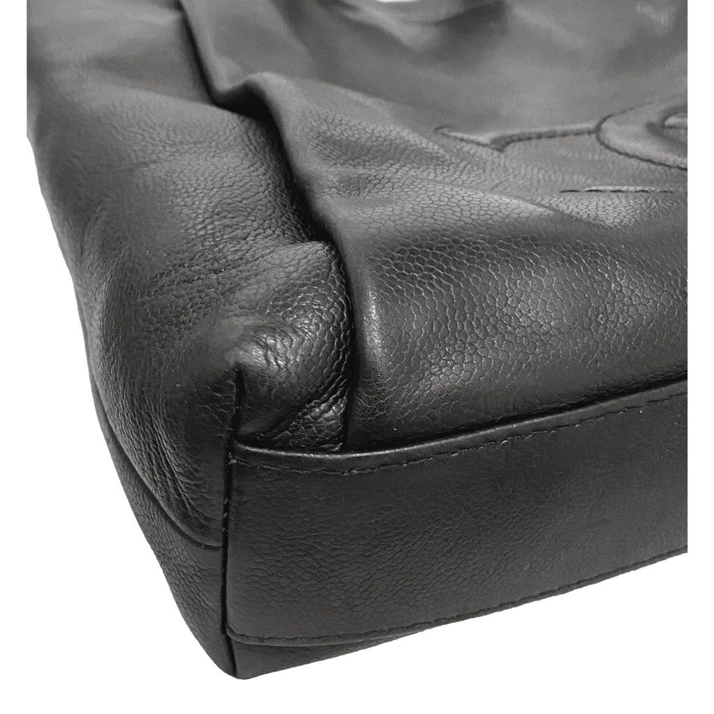 chanel patent leather tote handbag