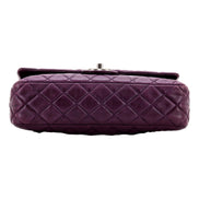 Chanel Classic Flap Purple Soft Lambskin Chain Shoulder Bag