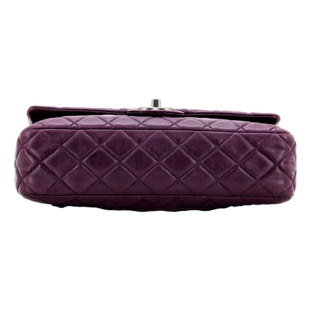 Chanel Classic Flap Purple Soft Lambskin Chain Shoulder Bag