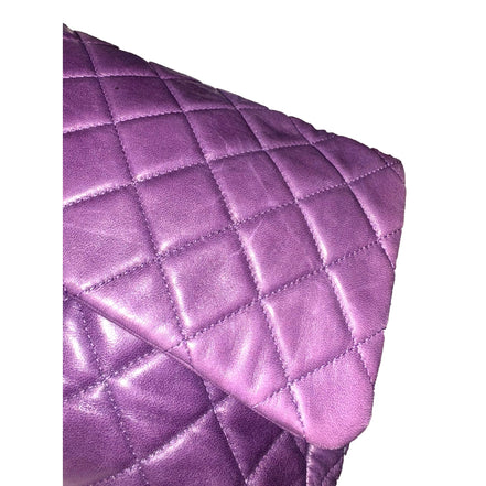 Chanel Classic Flap Purple Soft Lambskin Chain Shoulder Bag