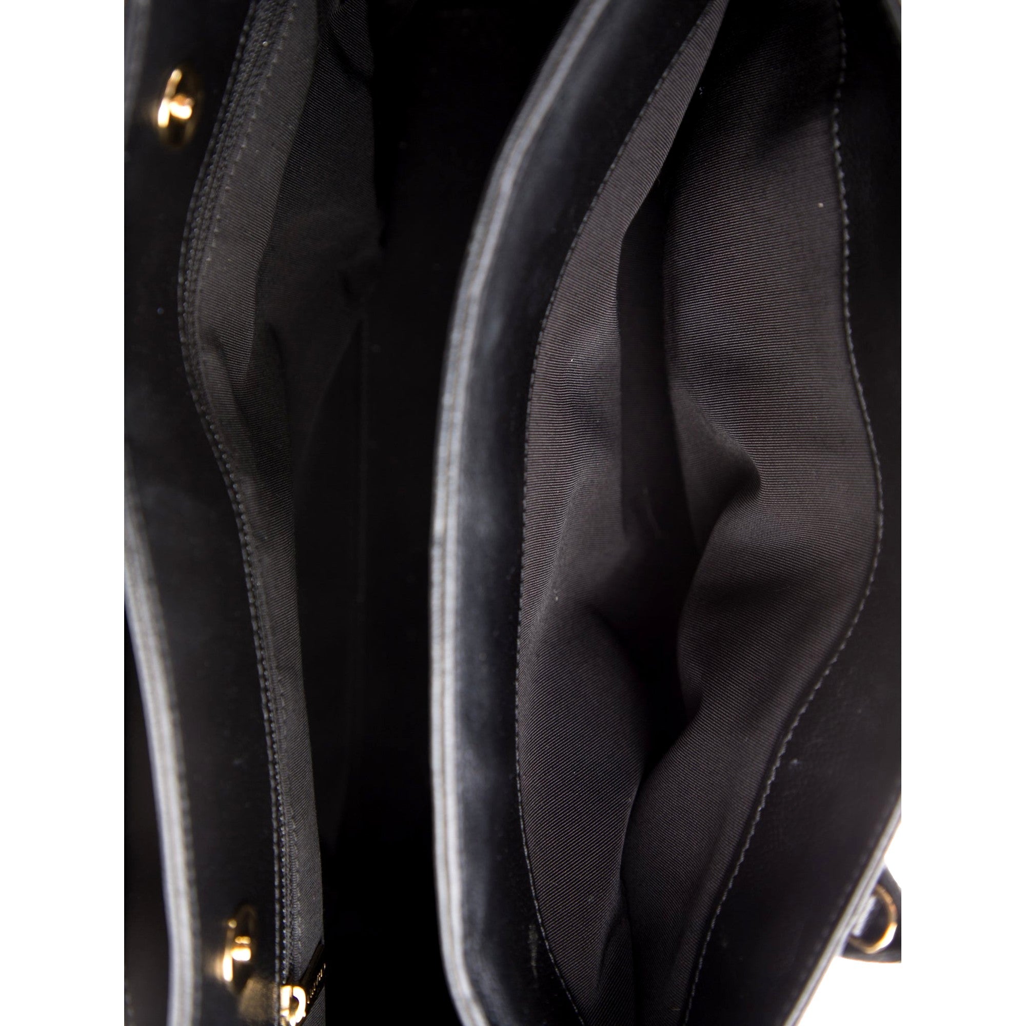 Chanel Executive Cerf Tote Black Leather Medium available at Queen Bee of Beverly Hills