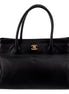 Chanel Executive Cerf Tote Black Leather Medium available at Queen Bee of Beverly Hills