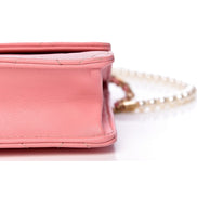 Chanel Pink Crossbody Pearl Strap sold at Queen Bee of Beverly Hills