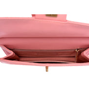 Chanel Pink Crossbody Pearl Strap sold at Queen Bee of Beverly Hills