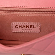 Chanel Pink Crossbody Pearl Strap sold at Queen Bee of Beverly Hills