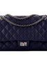 Chanel Reissue 2.55 Flap Bag Quilted Caviar 226 Navy available at Queen Bee of Beverly Hills