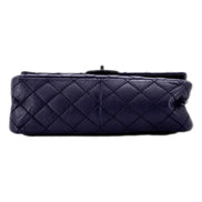 Chanel Reissue 2.55 Flap Bag Quilted Caviar 226 Navy available at Queen Bee of Beverly Hills