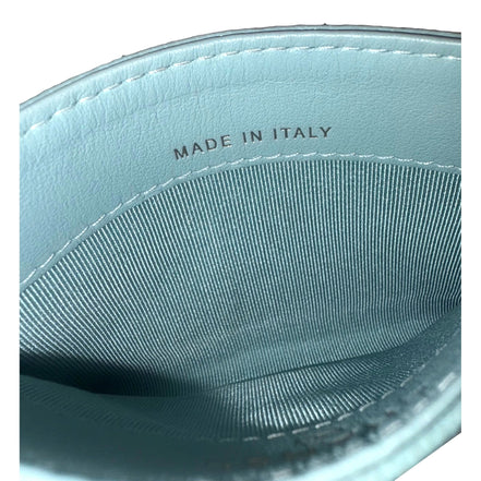 Chanel Timeless Caviar Leather Quilted Card Holder Teal Blue available at Queen Bee of Beverly Hills