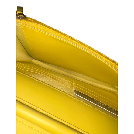 Chanel Timeless Wallet on Chain Caviar Leather Neon Yellow available at Queen Bee of Beverly Hills