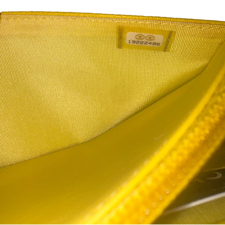Chanel Timeless Wallet on Chain Caviar Leather Neon Yellow available at Queen Bee of Beverly Hills