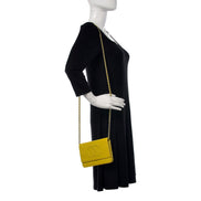 Chanel Timeless Wallet on Chain Caviar Leather Neon Yellow available at Queen Bee of Beverly Hills