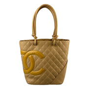 Chanel Tote Bag Cambon Beige Quilted Lambskin Leather available at Queen Bee of Beverly Hills