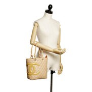 Chanel Tote Bag Cambon Beige Quilted Lambskin Leather available at Queen Bee of Beverly Hills