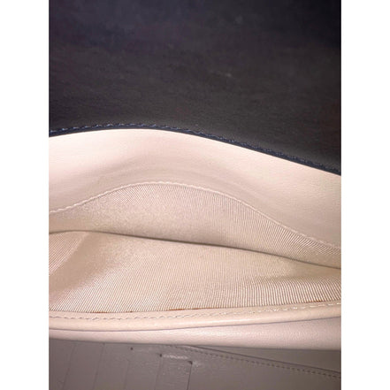 Chanel Vintage Classic Flap Black and White 3 Fold Bicorelle Wallet available at Queen Bee of Beverly Hills