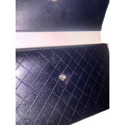 Chanel Vintage Classic Flap Black and White 3 Fold Bicorelle Wallet available at Queen Bee of Beverly Hills