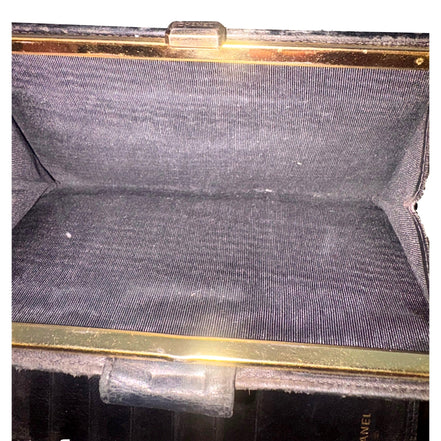 Chanel Vintage Interlocking CC Black Lambskin Quilted Wallet with Coin Compartment available at Queen Bee of Beverly Hills