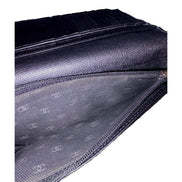 Chanel Vintage Yen Black Leather Long Bifold with Coin Pouch available at Queen Bee of Beverly Hills