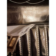 Chanel White Vertical Stitch Black Flap Bag available at Queen Bee of Beverly Hills