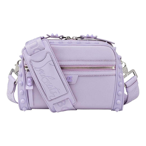 Christian Louboutin Loubitown Lilac Studded Leather Crossbody at_Queen_Bee_of_Beverly_Hills