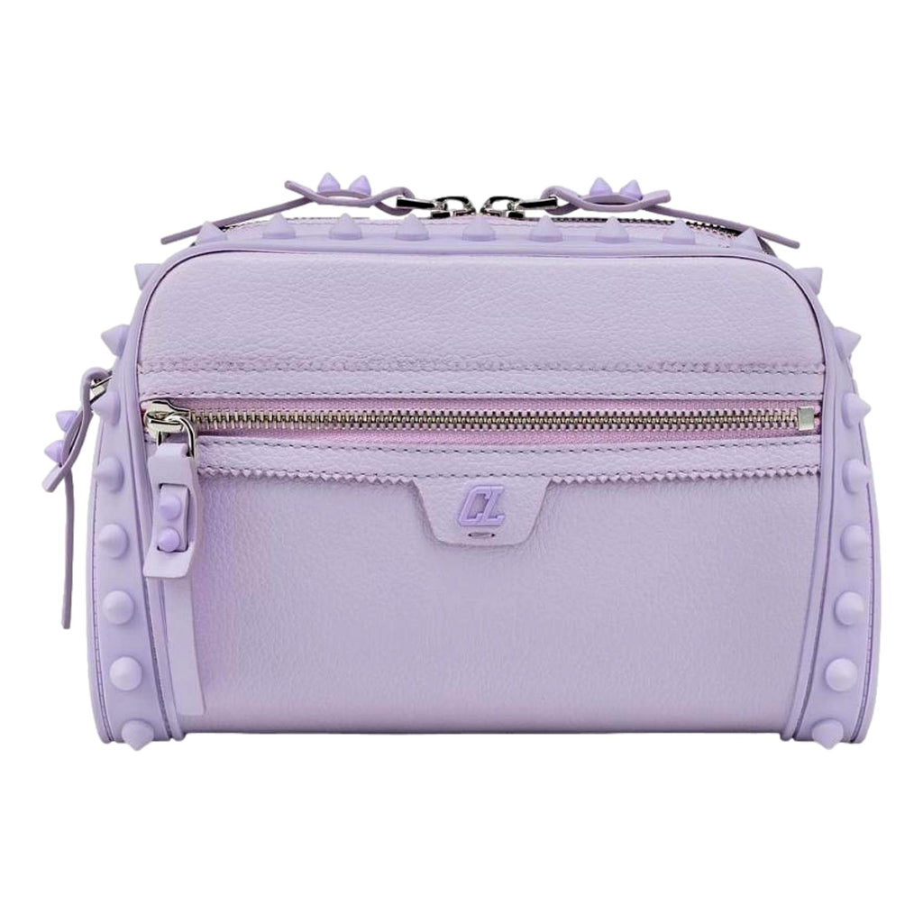 Christian Louboutin Loubitown Lilac Studded Leather Crossbody at_Queen_Bee_of_Beverly_Hills