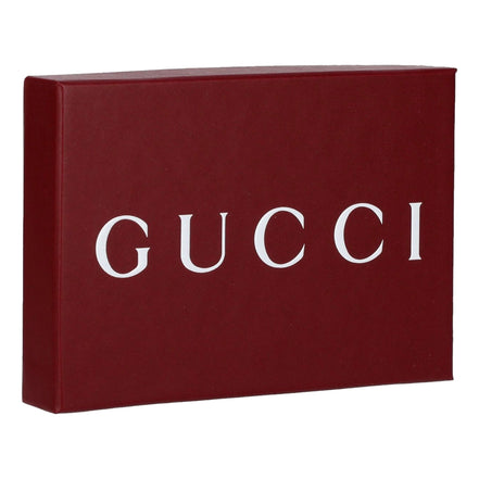 Gucci Leather Gold Script Key Case sold at Queen Bee of Beverly Hills