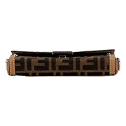 Fendi Baguette Soft Trunk Phone Case Bag Zucca Canvas and Leather available at Queen Bee of Beverly Hills