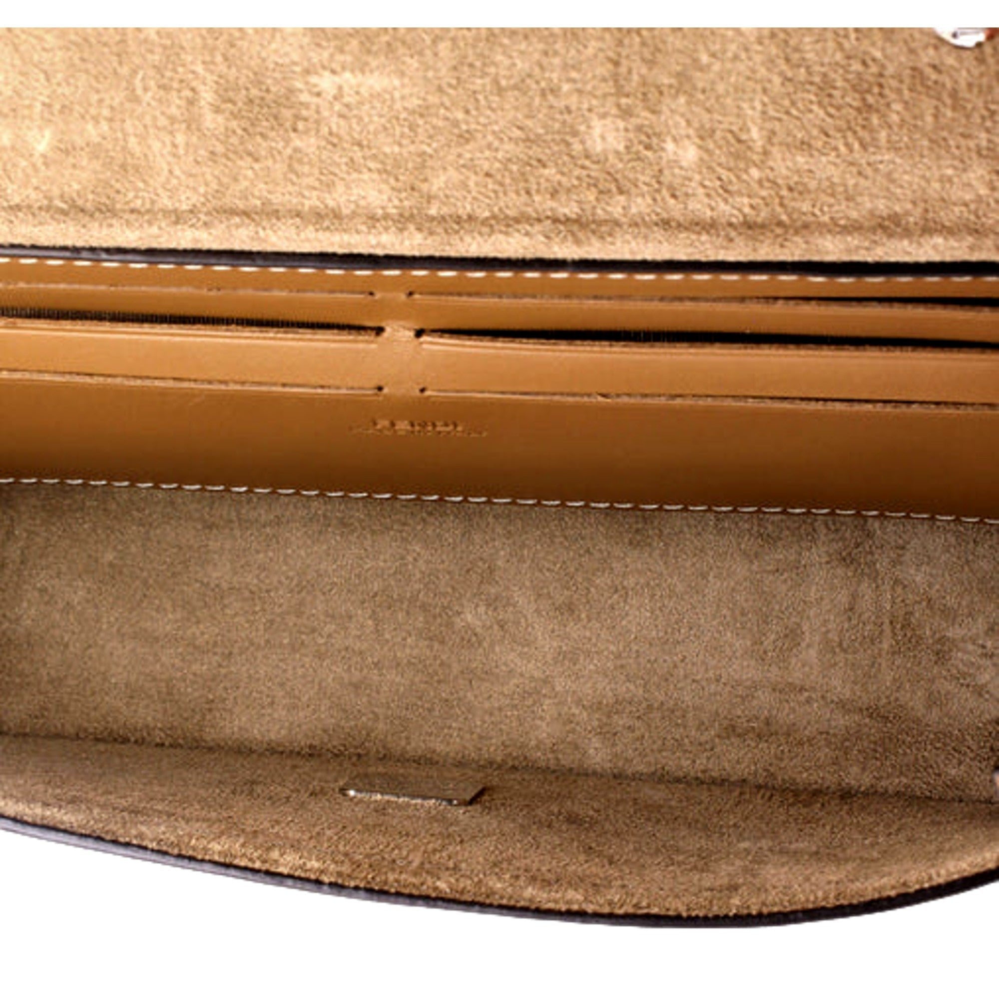 Fendi Baguette Soft Trunk Phone Case Bag Zucca Canvas and Leather available at Queen Bee of Beverly Hills