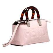Fendi By The Way Mini Bag Boston Small Bag in Light Pink Patent Leather available at Queen Bee of Beverly Hills