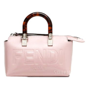 Fendi By The Way Mini Bag Boston Small Bag in Light Pink Patent Leather available at Queen Bee of Beverly Hills
