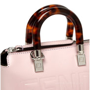 Fendi By The Way Mini Bag Boston Small Bag in Light Pink Patent Leather available at Queen Bee of Beverly Hills