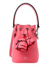 Fendi Calfskin F is Fendi 3D Flower Mini Mon Tresor Bucket Bag Pink available at Queen Bee of Beverly Hills
