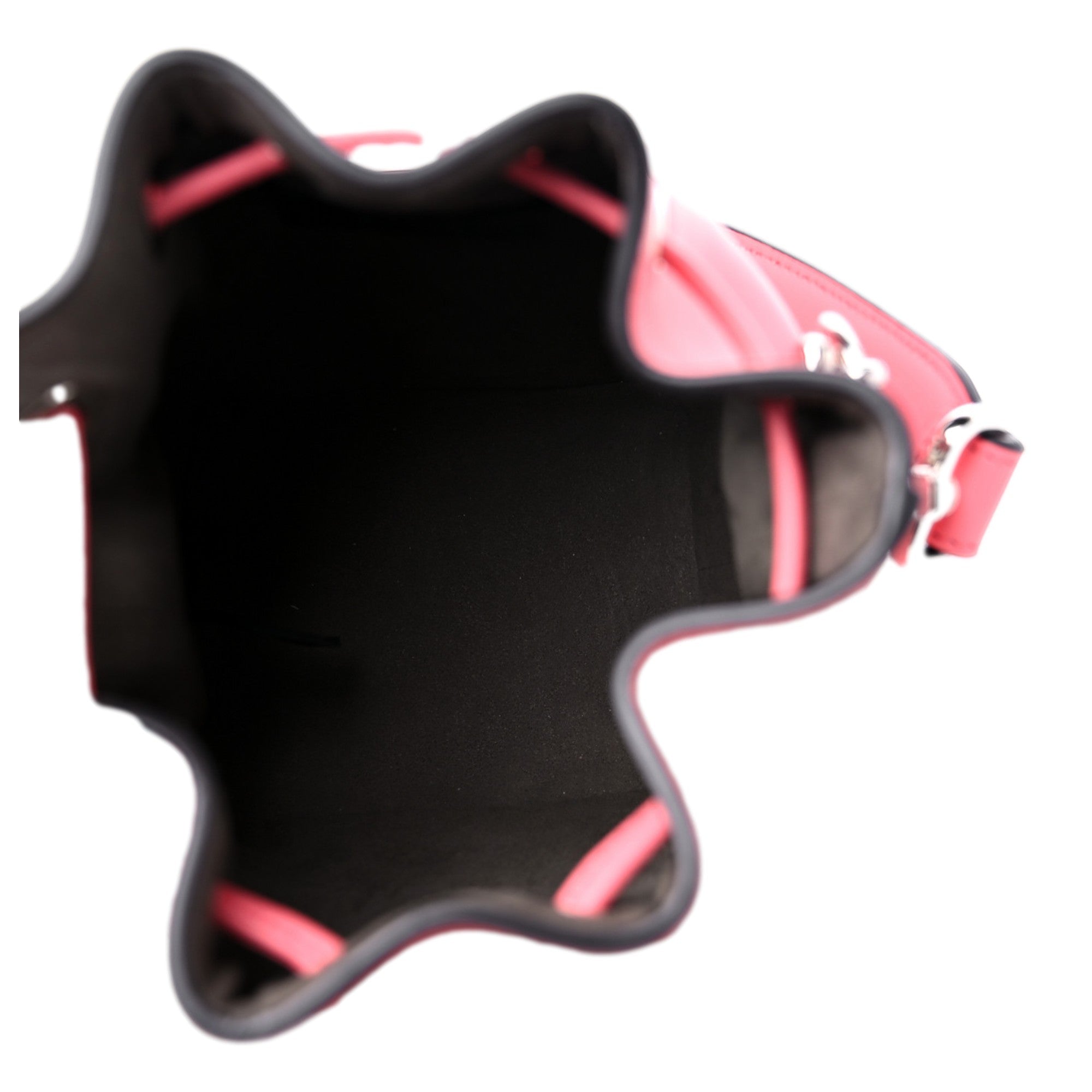 Fendi Calfskin F is Fendi 3D Flower Mini Mon Tresor Bucket Bag Pink available at Queen Bee of Beverly Hills