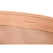 Fendi F Is Fendi Leather Long Envelope Womens Wallet Light Rose Beige Pink available at Queen Bee of Beverly Hills