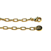 Fendi F is Fendi Logo Choker Necklace White Crystal Gold Metal Chain available at Queen Bee of Beverly Hills