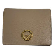 Fendi F is Fendi Tortora Gray Leather Bifold Wallet available at Queen Bee of Beverly Hills