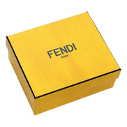 Fendi F is Fendi Yellow Leather Vertigo Print Small Trifold Wallet available at Queen Bee of Beverly Hills