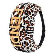 Fendi Fendigraphy Lamb Fur Animal Print Shoulder Bag available at Queen Bee of Beverly Hills