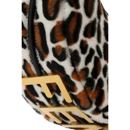 Fendi Fendigraphy Lamb Fur Animal Print Shoulder Bag available at Queen Bee of Beverly Hills