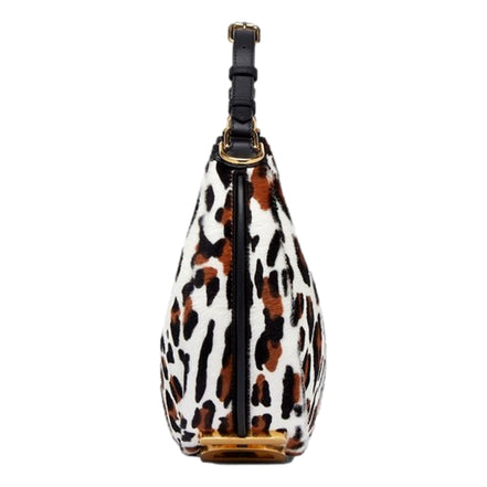 Fendi Fendigraphy Lamb Fur Animal Print Shoulder Bag available at Queen Bee of Beverly Hills