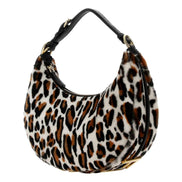 Fendi Fendigraphy Lamb Fur Animal Print Shoulder Bag available at Queen Bee of Beverly Hills