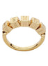 Fendi Fendigraphy Letters Gold Metal Ring Size Small available at Queen Bee of Beverly Hills