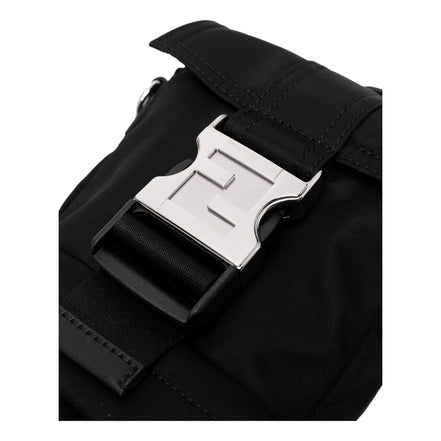 Fendi Fendiness Black Nylon Buckle Mini Backpack Crossbody Bag available at Queen Bee of Beverly Hills