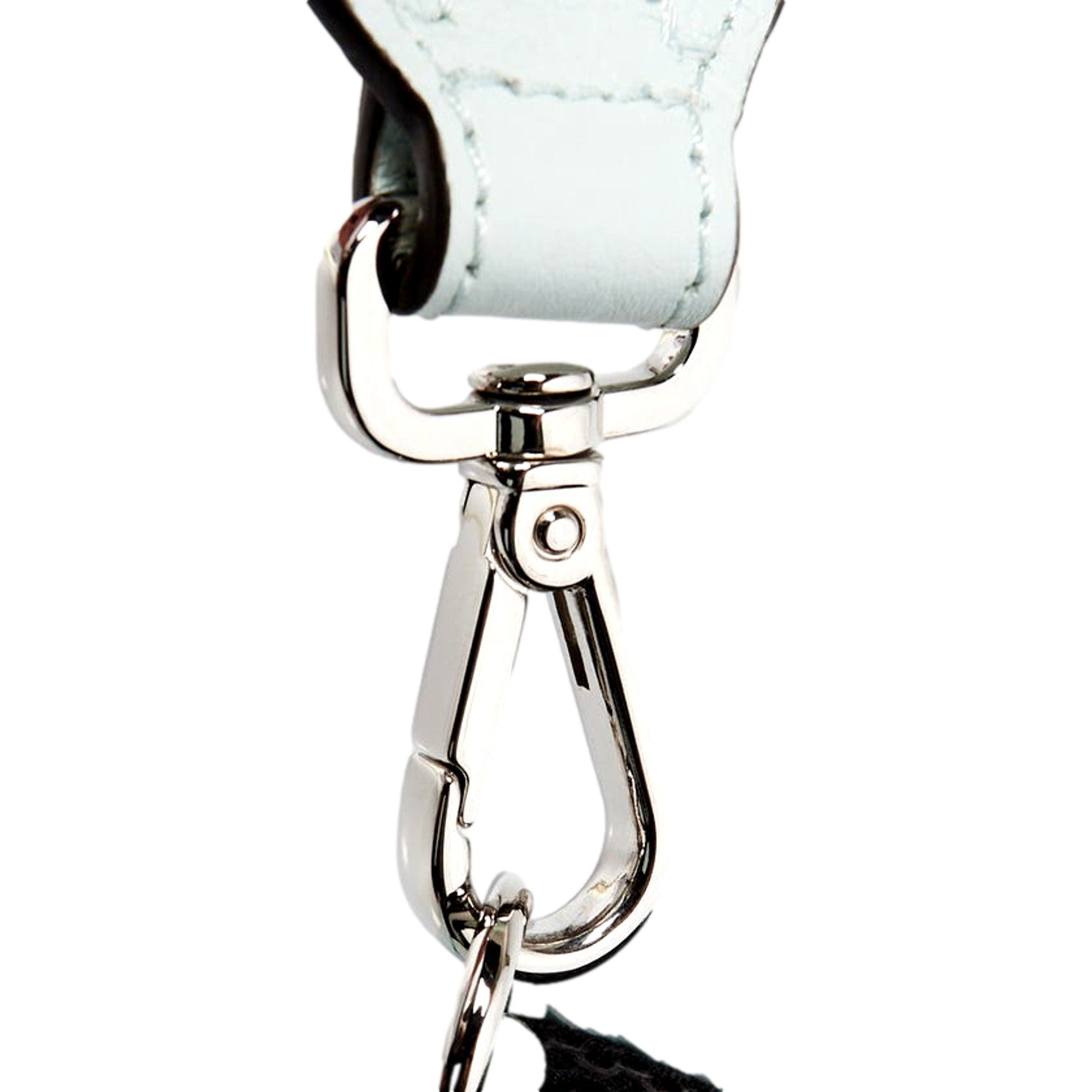 Fendi Fendiness Cyber Blue Nylon Buckle Mini Backpack Crossbody Bag available at Queen Bee of Beverly Hills