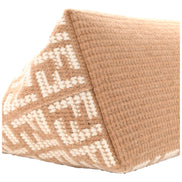Fendi FF Cammello Beige Knitted Cashmere Large Shopper Tote Bag available at Queen Bee of Beverly Hills