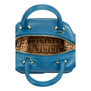 FENDI FF Cube Womens Handbag Mare Dark Blue Crossbody Bag Fendi Logo available at Queen Bee of Beverly Hills