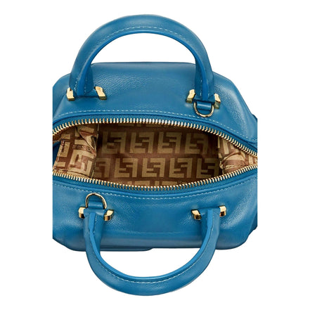 FENDI FF Cube Womens Handbag Mare Dark Blue Crossbody Bag Fendi Logo available at Queen Bee of Beverly Hills