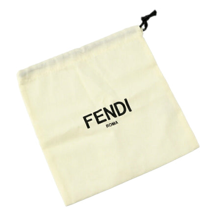 Fendi FF Denim Blue and White Canvas Leather Reversible Skinny Belt Gold Tone Buckle 80 available at Queen Bee of Beverly Hills
