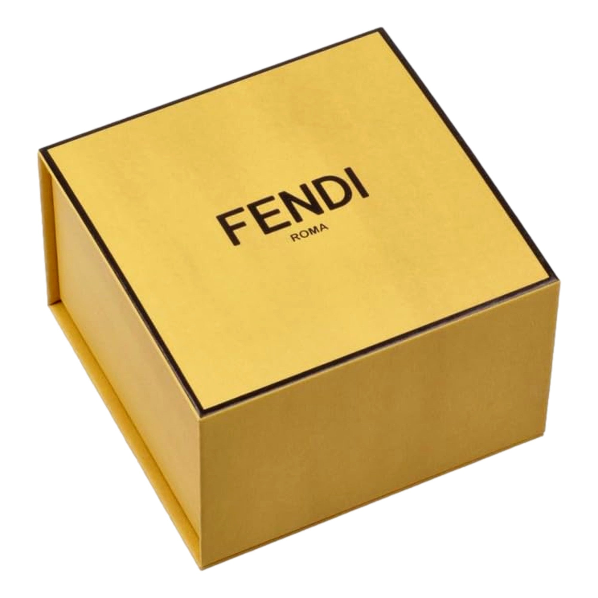 Fendi FF Gold Tone Metal White Enamel Small Hoop Earrings available at Queen Bee of Beverly Hills