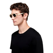 Fendi FF Men's Sunglasses Cream FOL548 available at Queen Bee of Beverly Hills
